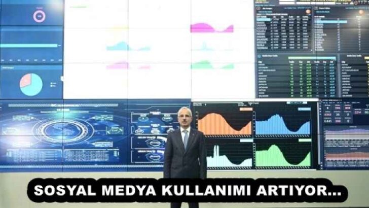SOSYAL MEDYA KULLANIMI ARTIYOR…