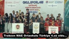 Trabzon MAE Ortaokulu Türkiye 4.sü oldu…