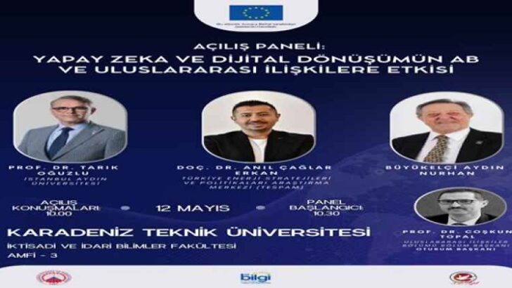 Yapay Zeka Çağında Diplomasi ve Uluslararası İlişkiler Kongresi Trabzon’da düzenleniyor