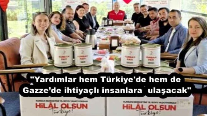 “Yardımlar hem Türkiye’de hem de Gazze’de ihtiyaçlı insanlara  ulaşacak”