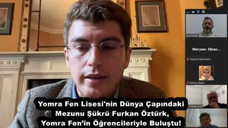 Yomra Fen Lisesi’nin Dünya Çapındaki Mezunu Şükrü Furkan Öztürk, Yomra Fen’in Öğrencileriyle Buluştu!