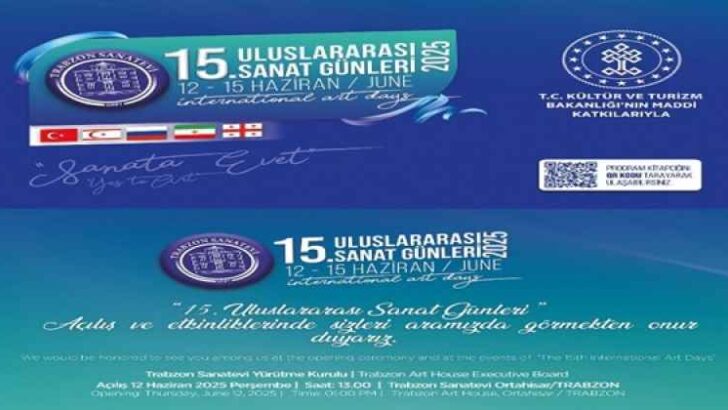 15. ULUSLARARASI SANAT GÜNLERİ FESTİVALİ BAŞLIYOR