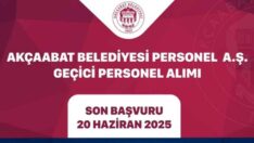 AKÇAABAT BELEDİYESİ PERSONEL A.Ş. GEÇİCİ PERSONEL ALIMI YAPACAK