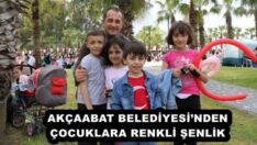 AKÇAABAT BELEDİYESİ’NDEN ÇOCUKLARA RENKLİ ŞENLİK