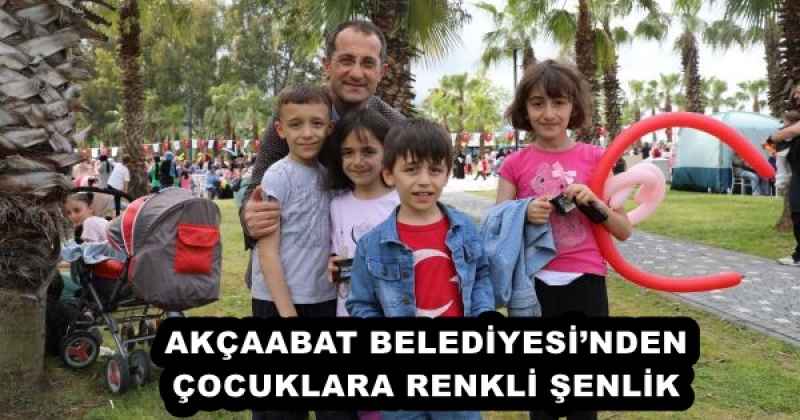 AKÇAABAT BELEDİYESİ’NDEN ÇOCUKLARA RENKLİ ŞENLİK