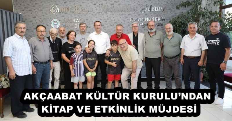 AKÇAABAT KÜLTÜR KURULU’NDAN KİTAP VE ETKİNLİK MÜJDESİ