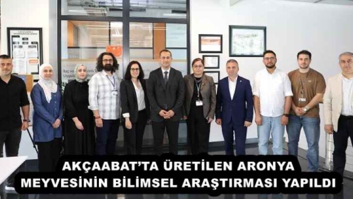 AKÇAABAT’TA ÜRETİLEN ARONYA MEYVESİNİN BİLİMSEL ARAŞTIRMASI YAPILDI