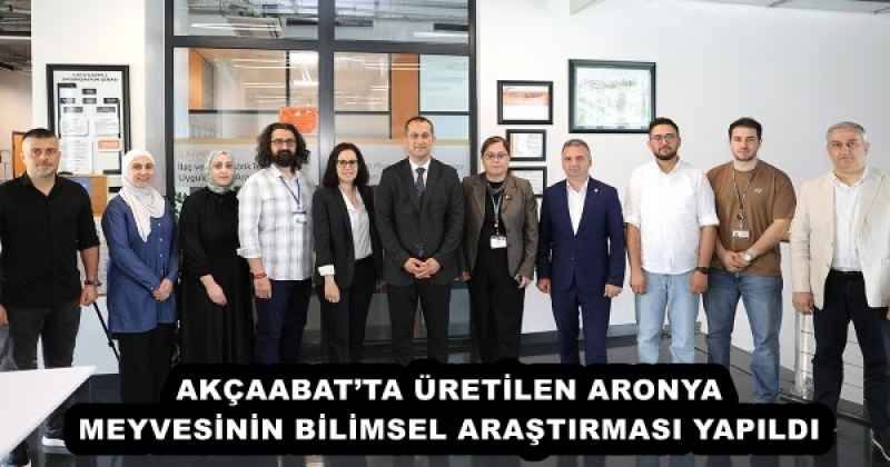 AKÇAABAT’TA ÜRETİLEN ARONYA MEYVESİNİN BİLİMSEL ARAŞTIRMASI YAPILDI