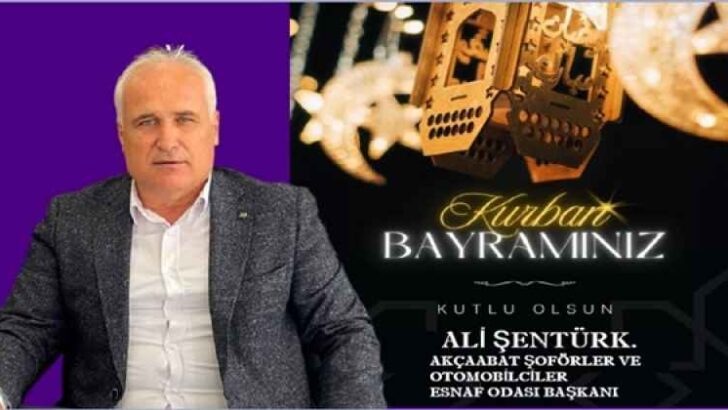 ALİ ŞENTÜRK KURBAN BAYRAMI MESAJI