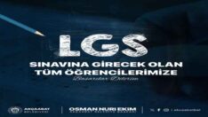 BAŞKAN EKİM’DEN LGS ÖĞRENCİLERİNE BAŞARI MESAJI