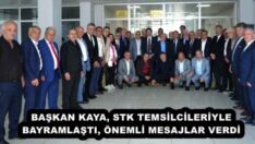 BAŞKAN KAYA, STK TEMSİLCİLERİYLE BAYRAMLAŞTI, ÖNEMLİ MESAJLAR VERDİ