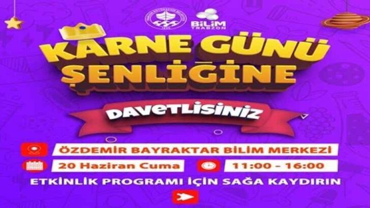 BÜYÜKŞEHİRDEN EĞLENCELİ KARNE GÜNÜ