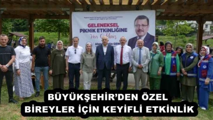 BÜYÜKŞEHİR’DEN ÖZEL BİREYLER İÇİN KEYİFLİ ETKİNLİK
