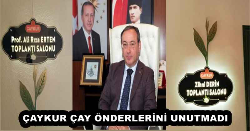 ÇAYKUR ÇAY ÖNDERLERİNİ UNUTMADI