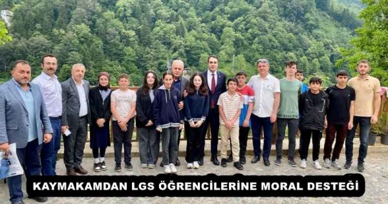 KAYMAKAMDAN LGS ÖĞRENCİLERİNE MORAL DESTEĞİ