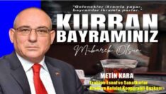 METİN KARA KURBAN BAYRAMI MESAJI