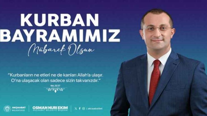 OSMAN NURİ EKİM KURBAN BAYRAMI MESAJI