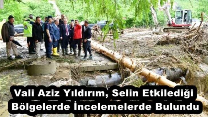 Vali Aziz Yıldırım, Selin Etkilediği Bölgelerde İncelemelerde Bulundu