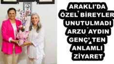 ARAKLI’DA ÖZEL BİREYLER UNUTULMADI ARZU AYDIN GENÇ’ TEN ANLAMLI ZİYARET
