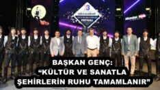 BAŞKAN GENÇ: “KÜLTÜR VE SANATLA ŞEHİRLERİN RUHU TAMAMLANIR”