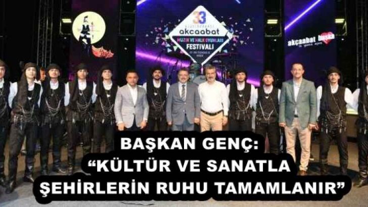 BAŞKAN GENÇ: “KÜLTÜR VE SANATLA ŞEHİRLERİN RUHU TAMAMLANIR”