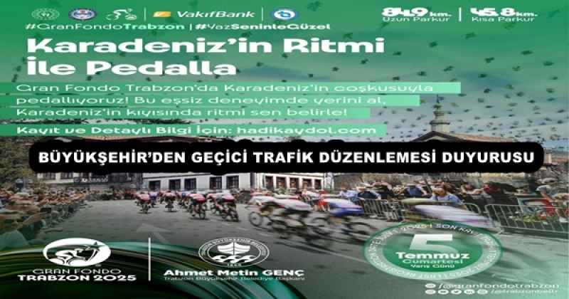 BÜYÜKŞEHİR’DEN GEÇİCİ TRAFİK DÜZENLEMESİ DUYURUSU 