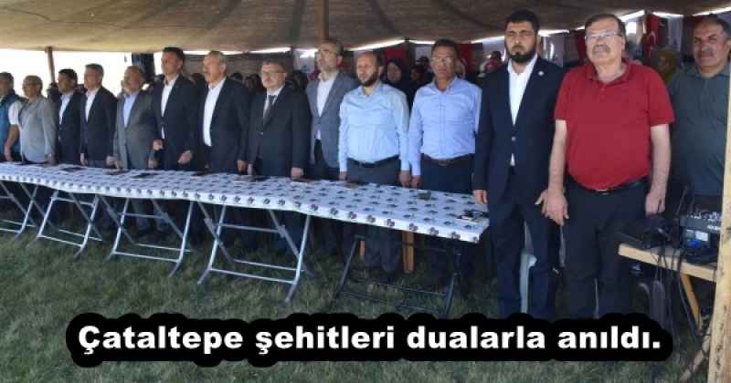 Çataltepe şehitleri dualarla anıldı.