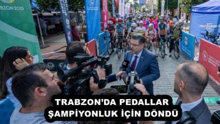 TRABZON’DA PEDALLAR ŞAMPİYONLUK İÇİN DÖNDÜ