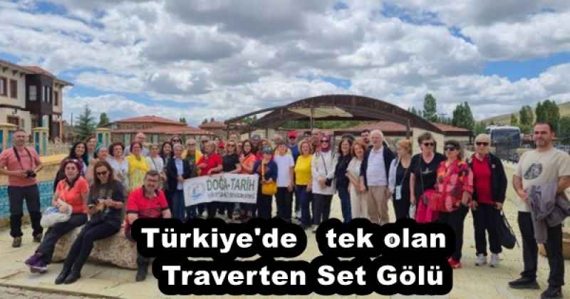 Türkiye'de   tek olan   Traverten Set Gölü