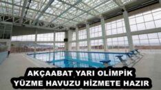 AKÇAABAT YARI OLİMPİK YÜZME HAVUZU HİZMETE HAZIR