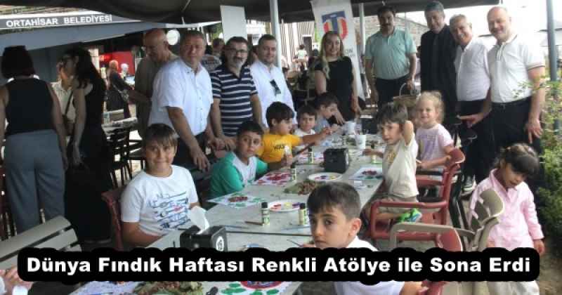 Dünya Fındık Haftası Renkli Atölye ile Sona Erdi