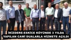 İKİZDERE-ESKİCE KÖYÜNDE 3 YILDA YAPILAN CAMİ DUALARLA HİZMETE AÇILDI