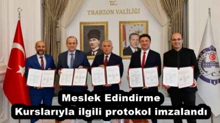 Meslek Edindirme Kurslarıyla ilgili protokol imzalandı