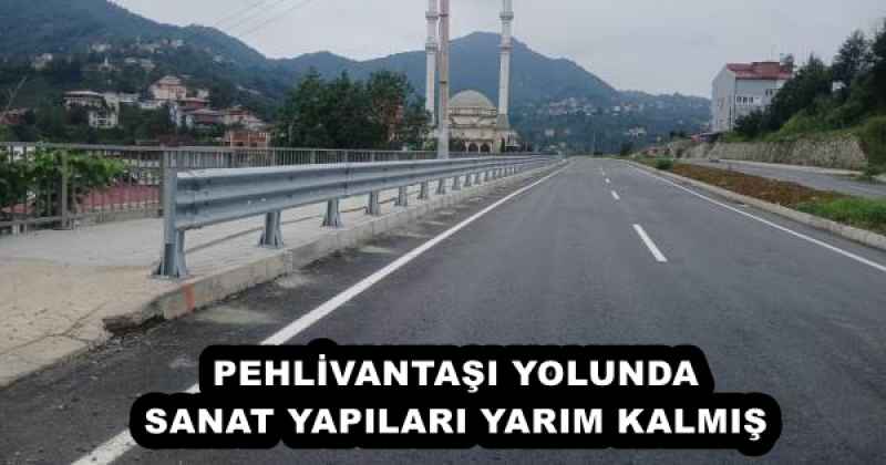 PEHLİVANTAŞI YOLUNDA SANAT YAPILARI YARIM KALMIŞ