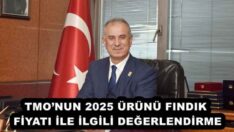TMO’NUN 2025 ÜRÜNÜ FINDIK FİYATI İLE İLGİLİ DEĞERLENDİRME