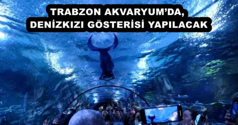 TRABZON AKVARYUM’DA, DENİZKIZI GÖSTERİSİ YAPILACAK