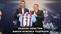 BAŞKAN GENÇ’TEN BAKAN KURUM’A TEŞEKKÜR