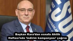 Başkan Kara’dan esnafa Ahilik Haftası’nda ‘indirim kampanyası’ çağrısı