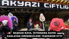 BAŞKAN KAYA, İSTİHDAMA KATKI SAĞLAYAN GİRİŞİMCİLERE TEŞEKKÜR ETTİ