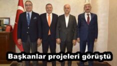 Başkanlar projeleri görüştü