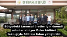 Bölgedeki tarımsal üretim için önemli adımlar atılıyor Doku kültürü tekniğiyle 500 bin fidan yetiştirildi