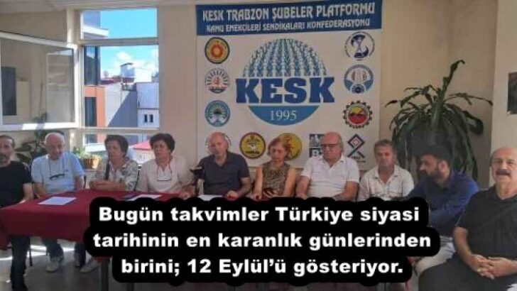 Bugün takvimler Türkiye siyasi tarihinin en karanlık günlerinden birini; 12 Eylül’ü gösteriyor.