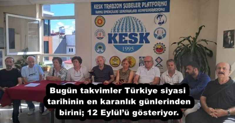Bugün takvimler Türkiye siyasi tarihinin en karanlık günlerinden birini; 12 Eylül’ü gösteriyor.