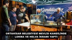 ORTAHİSAR BELEDİYESİ MEVLİD KANDİLİNDE LOKMA VE HELVA İKRAMI YAPTI