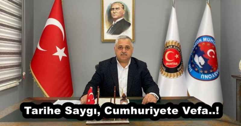 Tarihe Saygı, Cumhuriyete Vefa..!