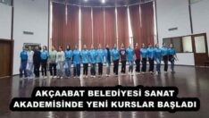 AKÇAABAT BELEDİYESİ SANAT AKADEMİSİNDE YENİ KURSLAR BAŞLADI
