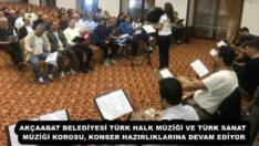 AKÇAABAT BELEDİYESİ TÜRK HALK MÜZİĞİ VE TÜRK SANAT MÜZİĞİ KOROSU, KONSER HAZIRLIKLARINA DEVAM EDİYOR