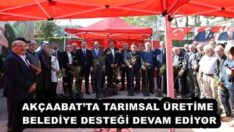 AKÇAABAT’TA TARIMSAL ÜRETİME BELEDİYE DESTEĞİ DEVAM EDİYOR