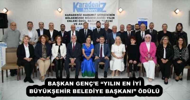 BAŞKAN GENÇ’E “YILIN EN İYİ BÜYÜKŞEHİR BELEDİYE BAŞKANI” ÖDÜLÜ
