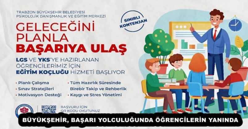 BÜYÜKŞEHİR, BAŞARI YOLCULUĞUNDA ÖĞRENCİLERİN YANINDA
